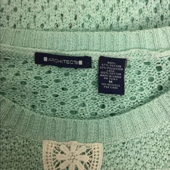 Architect Women Crochet Sweater Size M - Picture 6 of 7